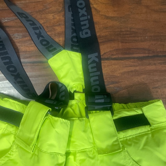 Kuluoxing Unisex kids Insulated snow bib, snowboard ski pants  size 14 - Picture 3 of 7